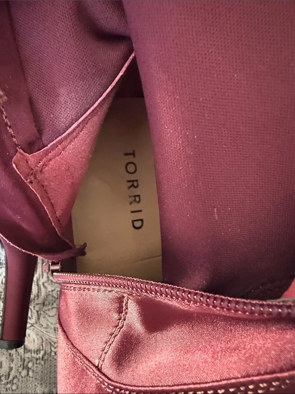 Torrid - Over-the-Knee Pointed Toe Stiletto Boots - Burgundy - Size 10